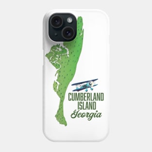 Cumberland island Georgia Map Phone Case