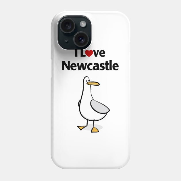 I Love Newcastle Phone Case by MonkeyTshirts