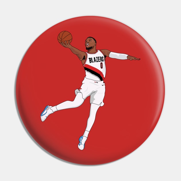 Damian Lillard Portland Trailblazers Pin by xavierjfong