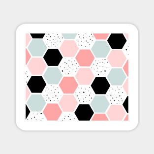 Marvelous honeycomb pastel Magnet