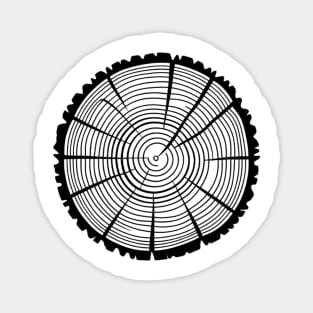 Tree Rings Cool Camping Outdoors Wilderness Hiking Gift For Men Women Kids Magnet