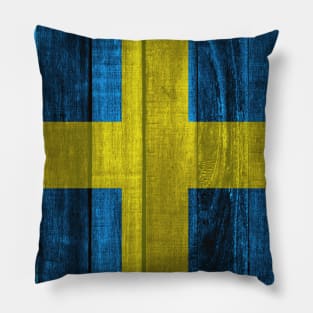 Flag of Sweden - Wood Pillow