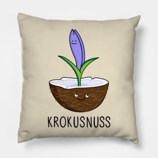 Funny crocus with coconut Pillow