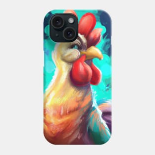 Cute Rooster Drawing Phone Case