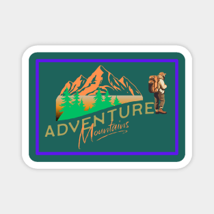 Outdoor Adventure design Magnet