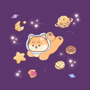 Cute Shiba Pastry Universe T-Shirt