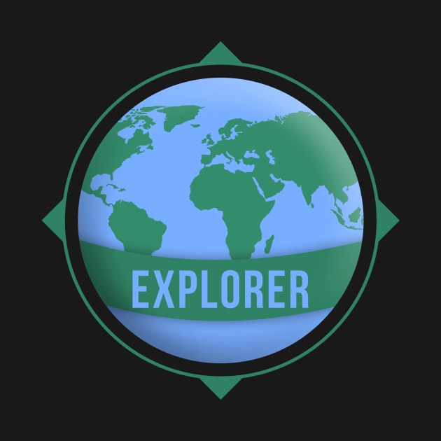 Explorer Globe Travel And Adventure Across The World by mangobanana