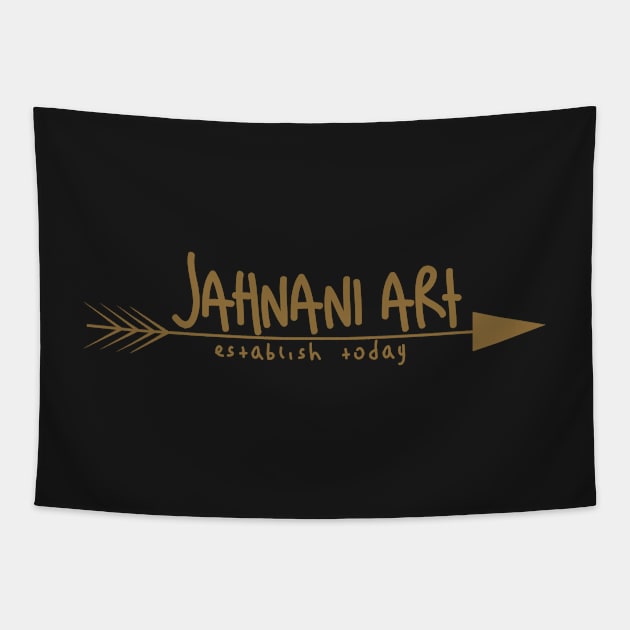 Jahnani Art Logo Tapestry by JahnaniArt