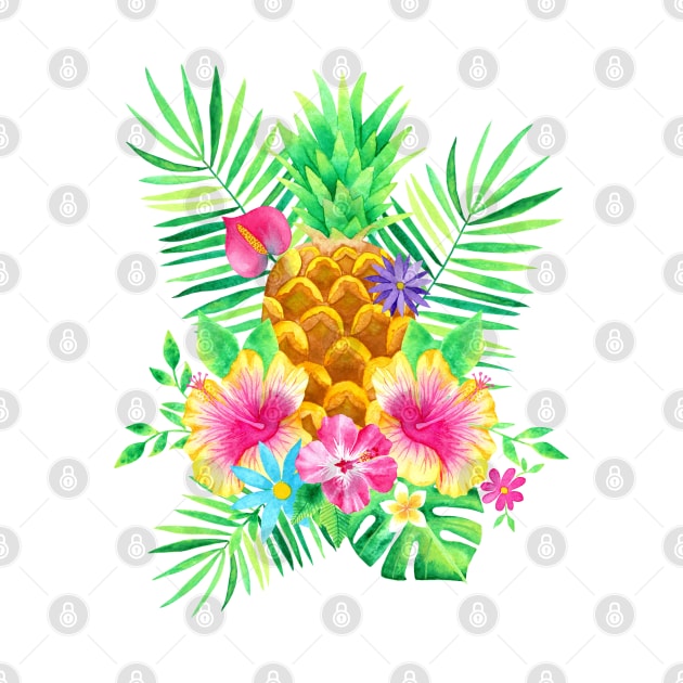 Pineapple Tropical Arrangement by Katie Thomas Creative