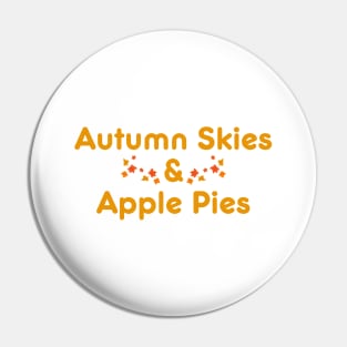 Autumn Skies and Apple Pies Pin