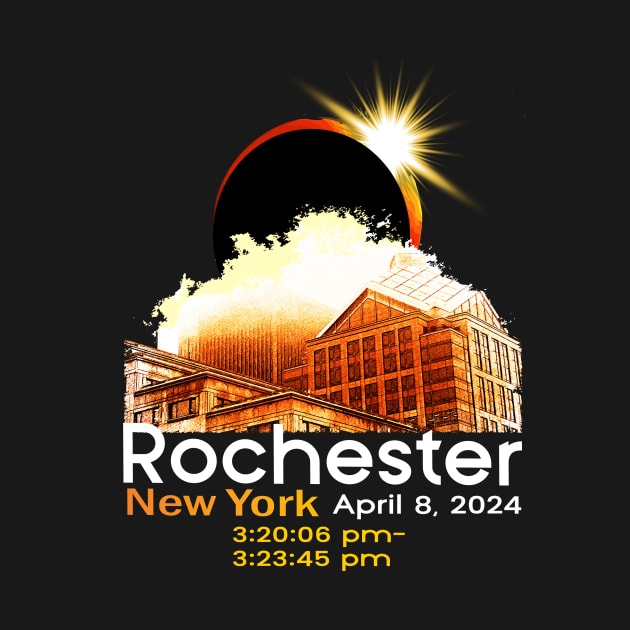 Solar Eclipse 2024 Rochester NY New York Totality Eclipse by AlmaDesigns