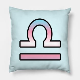 Libra Trans Pride Symbol Pillow