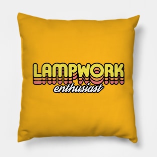 Retro Lampwork Enthusiast Pillow