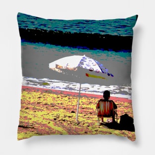 At The Beach! Pillow