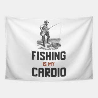 Fishing Is My Cardio Tapestry