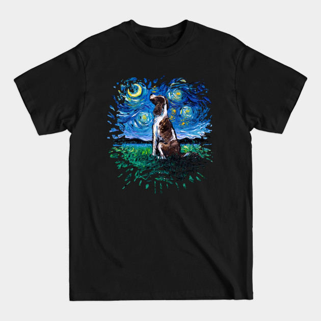 Discover English Springer Spaniel Night (version 2) - Springer Spaniel - T-Shirt