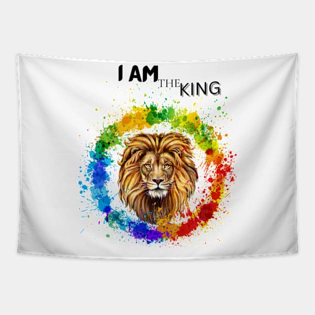 I am the king Tapestry by Farhan S