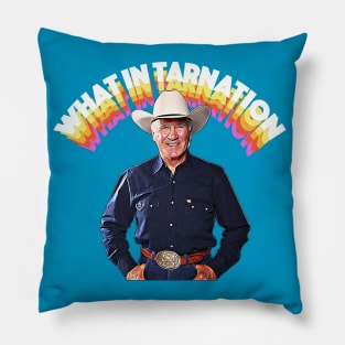 What In Tarnation Cowboy Design Pillow