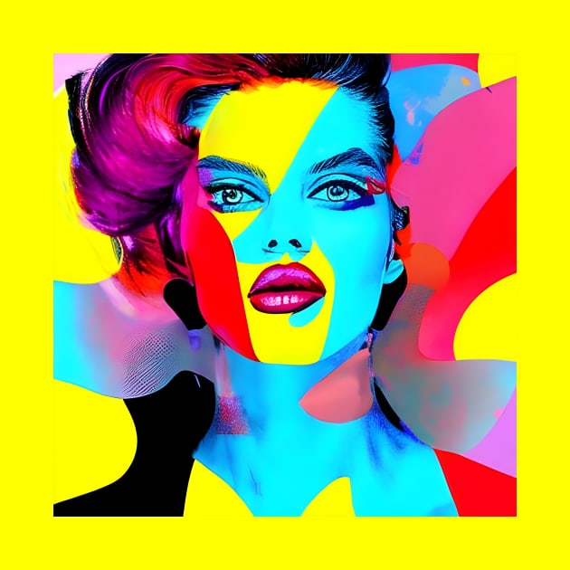 Pop Art Fashion Model by animegirlnft