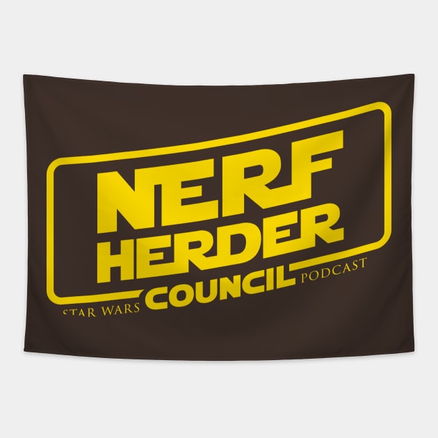 Nerfherder Council: Anthology style logo Tapestry by NHCpodcast