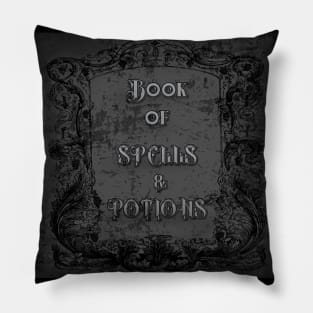 Witch's Vintage Book of Spells and Potions Pillow