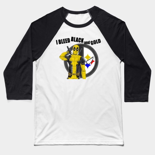 black and gold baseball shirt