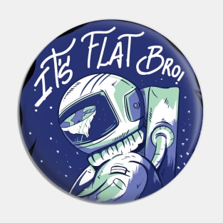 Flat earth Pin