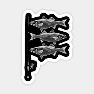 Striped Bass Flag Magnet