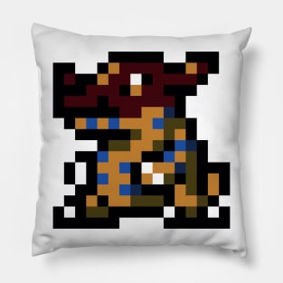 Greymon pixel Pillow