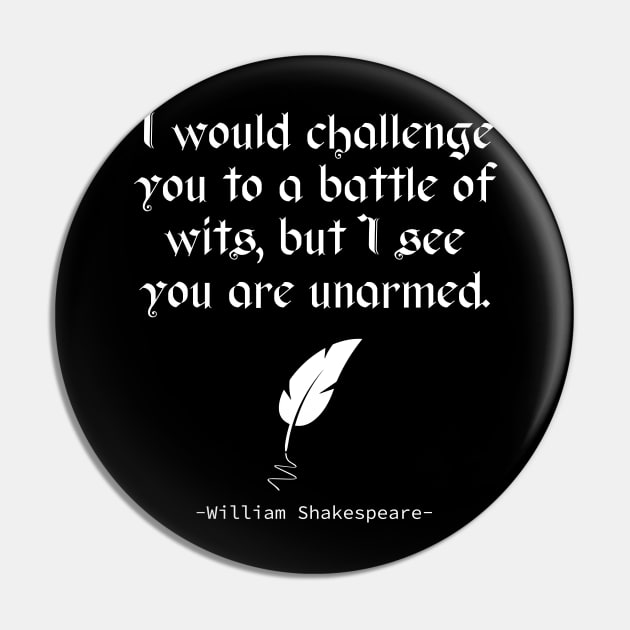 English Literature - William Shakespeare Quote Pin by amalya