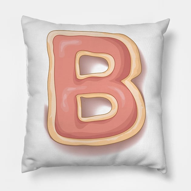 B alphabet design Pillow by artistic-much