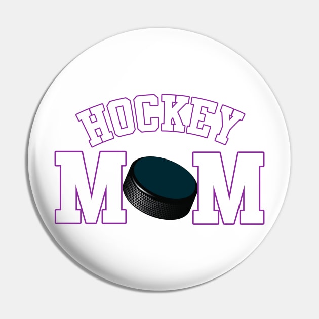 Hockey Mom Pin by tropicalteesshop