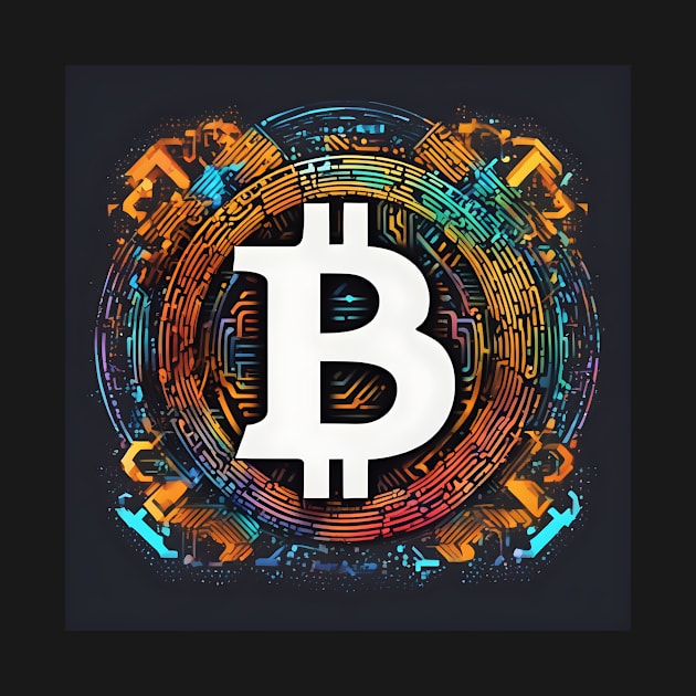 Bitcoin colorful by Creativeoptimize