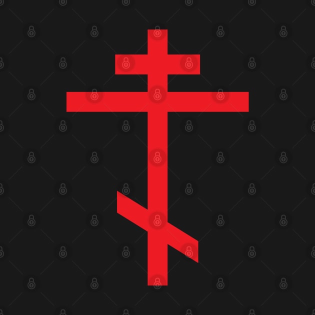 Orthodox cross (red) by PabloDeChenez