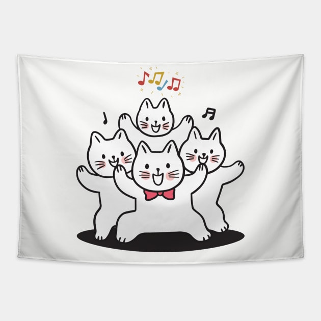 Dancing Cats Tapestry by Kings Court