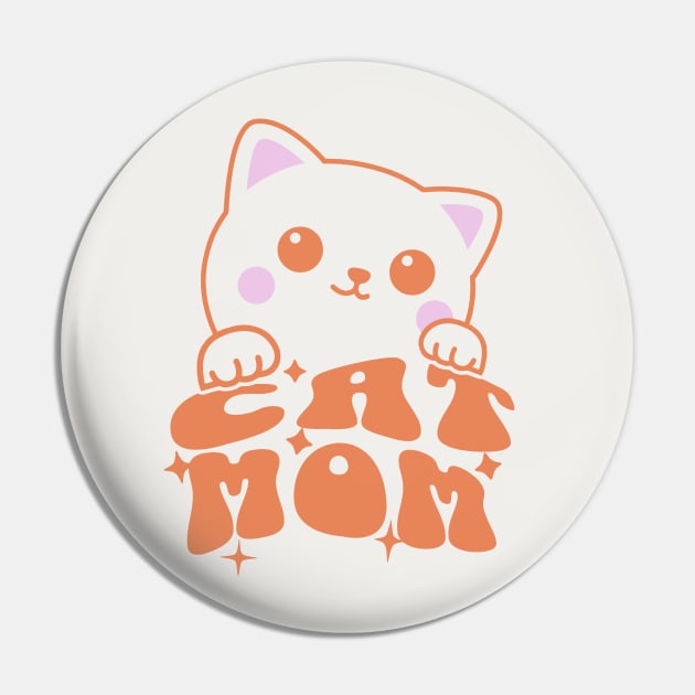 Cat Mom Pin by Issho Ni