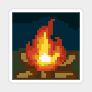 Bonfire in the woods Magnet