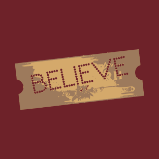 The Polar Express Believe Ticket T-Shirt