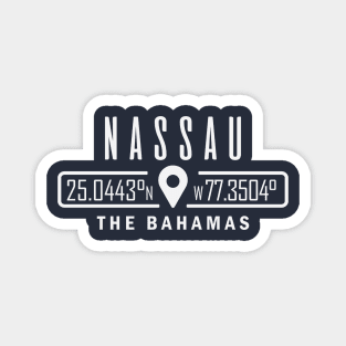 Nassau, Bahamas GPS Location Magnet