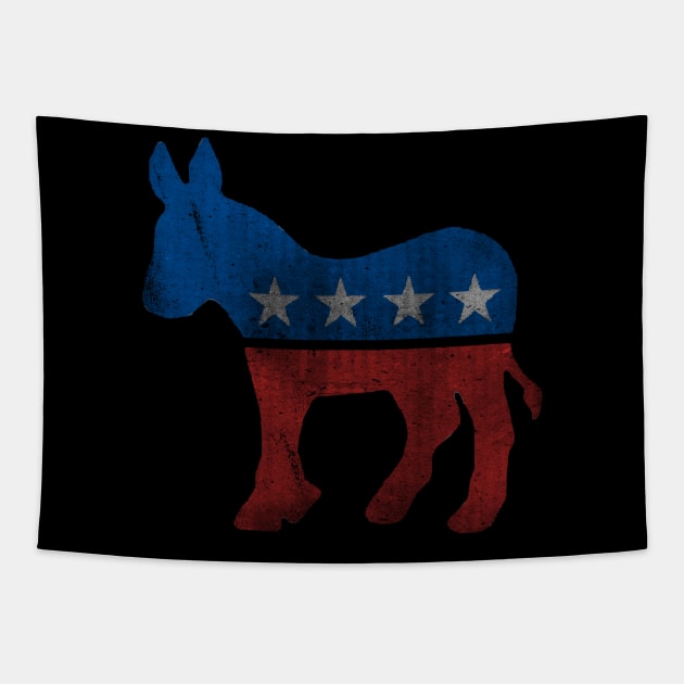 Democrat Donkey Vintage Tapestry by Flippin' Sweet Gear