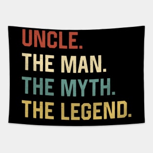 Fathers Day Shirt The Man Myth Legend Uncle Papa Gift Tapestry