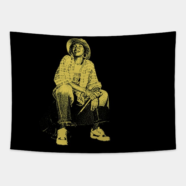 YELLOW LAURYN HILL QUEEN SOUL 90S Tapestry by KIBOY777