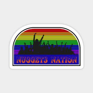 Nuggets Nation Denver Basketball Colorado Magnet