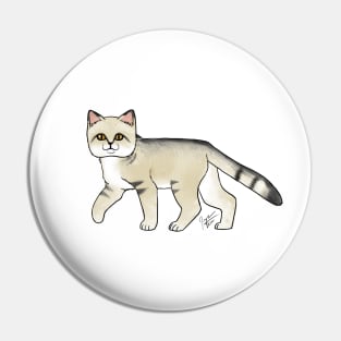 Cat - Sand Cat - Yellow Pin