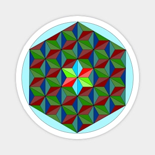 Colorful Triangles 4 Magnet