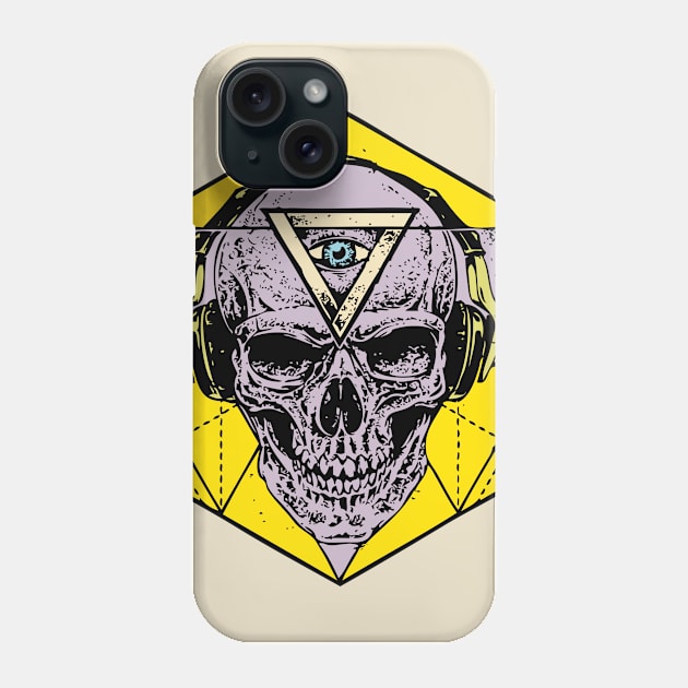 Triangle Skull Phone Case by Spectrum