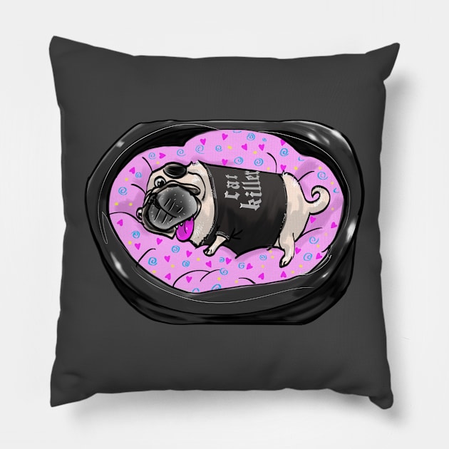 Catkiller Pillow by spclrd