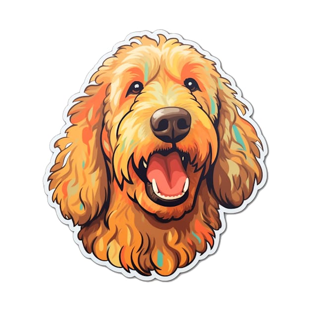 Golden Charm - Adorable Goldendoodle Design by InTrendSick