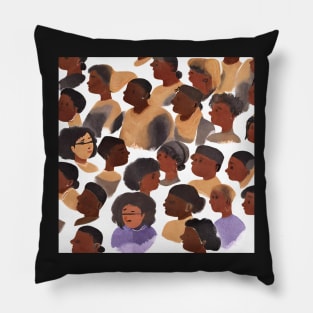 BLM Faces of Women Pillow