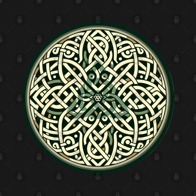 Eternal Celtic Knotwork Mandala Art 3 by AmandaOlsenDesigns